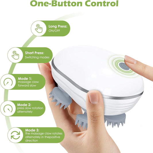 Electric Scalp Massager (MultiColor), Hair Massager For Hair Growth