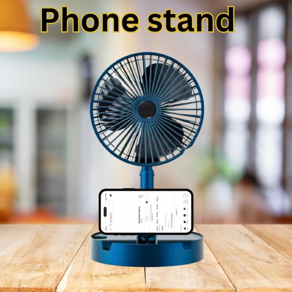 Plastic Black Folding fan, 4 Inch, 165 W