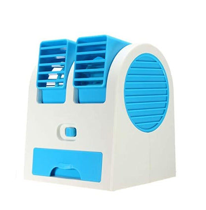 Mini Water Air Cooler Cooling Fan Blade Less Duel Blower with Ice Chamber