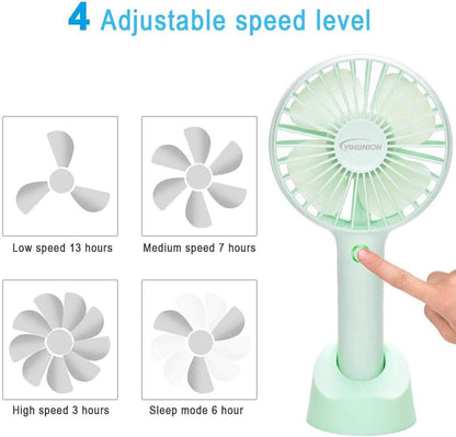 Portable Compact USB Mini Hand Fan, 3 Speeds Mini STAND FAN