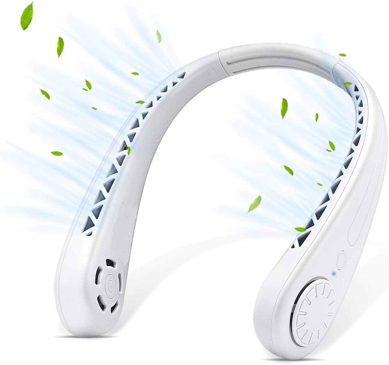 Wizme Portable Neck Hanging Bladless fan For Kids and Adults travelling and kitchen use