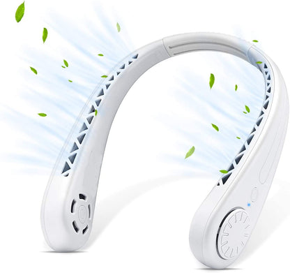 Wizme Portable Neck Hanging Bladless fan For Kids and Adults travelling and kitchen use