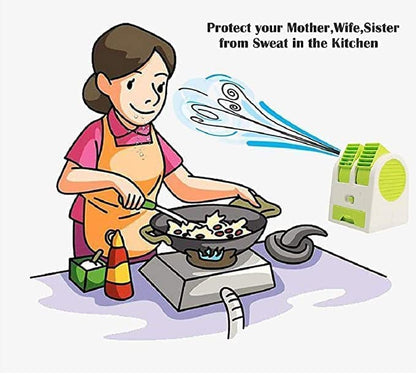 Mini Water Air Cooler Cooling Fan Blade Less Duel Blower with Ice Chamber