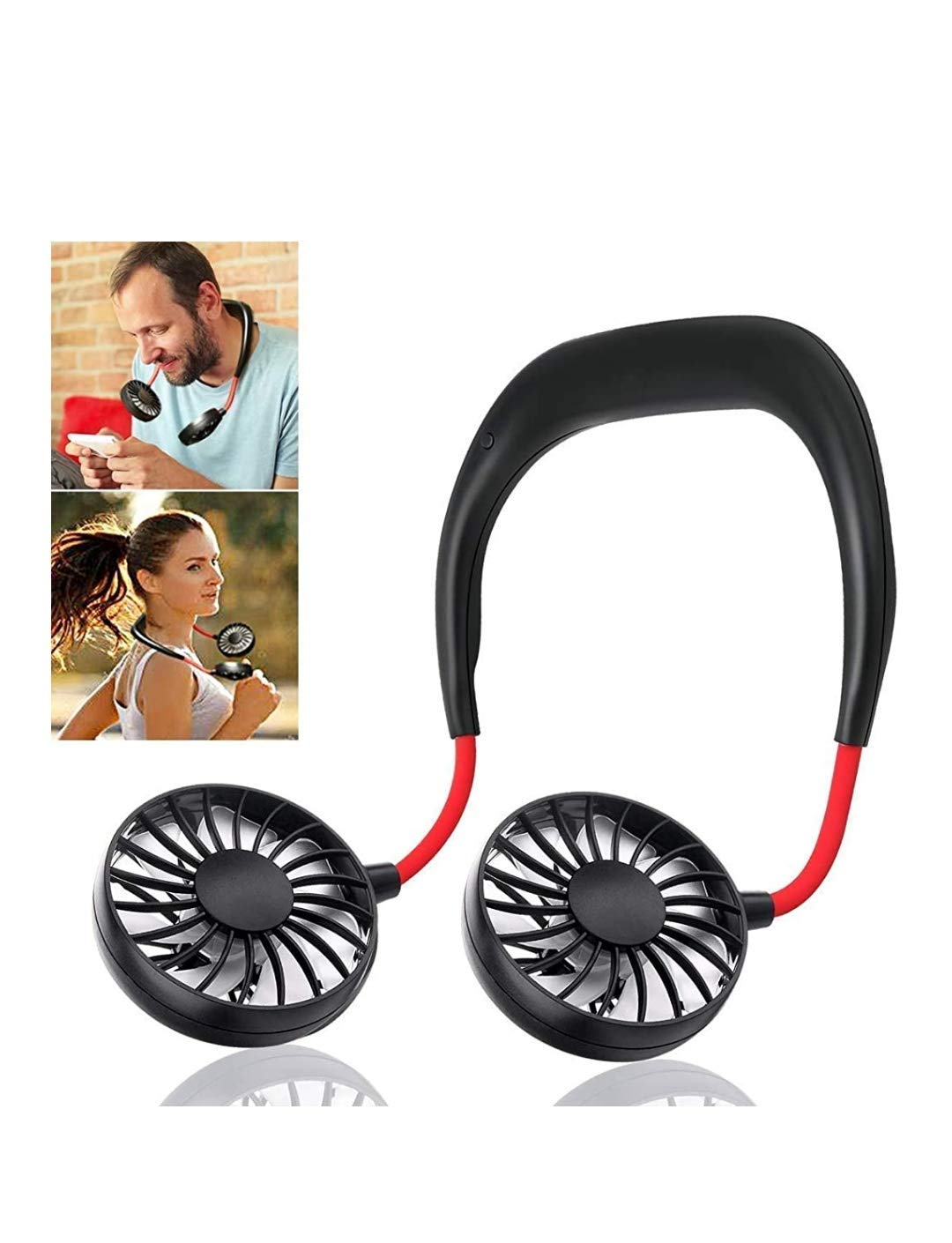 Hanging Neck Fan Wearable Neckband for Kitchen Cooking, Strong Airflow Quiet Operation Portable