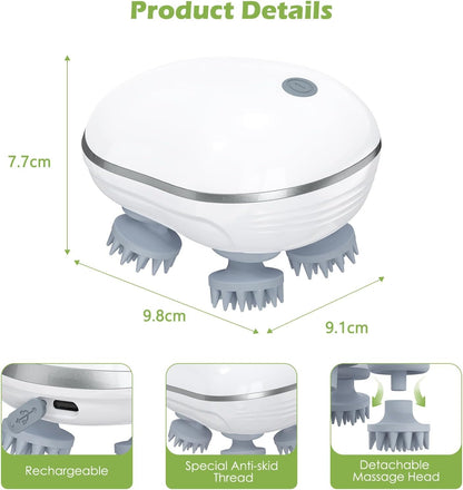 Electric Scalp Massager (MultiColor), Hair Massager For Hair Growth