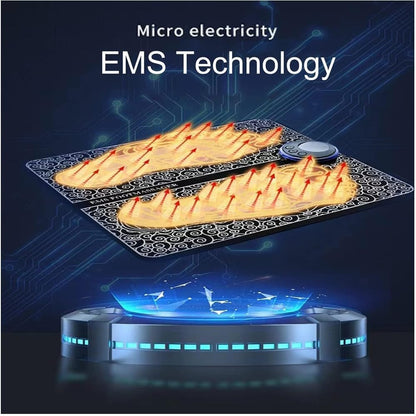 Foldable, rechargeable, wireless EMS foot massager