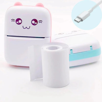 Mini Thermal Printer | Inkless Printer | USB APP Control Inkless Printer | Wireless Mini Pocket Printer for Labels, Stickers, Photos, Bookmarks, Cards.