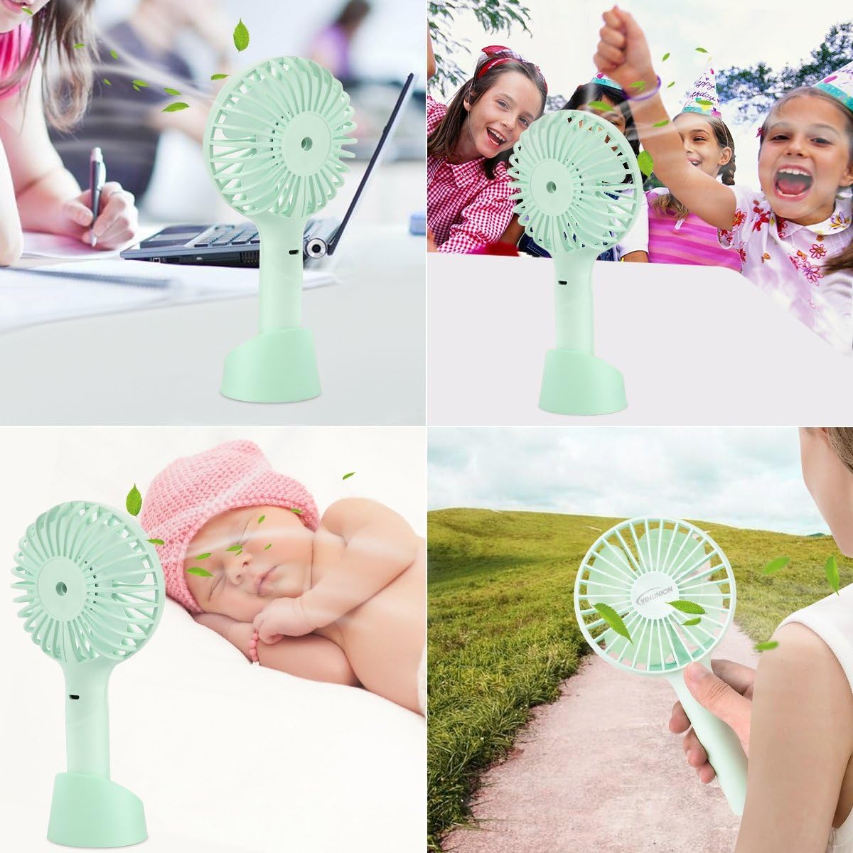 Portable Compact USB Mini Hand Fan, 3 Speeds Mini STAND FAN