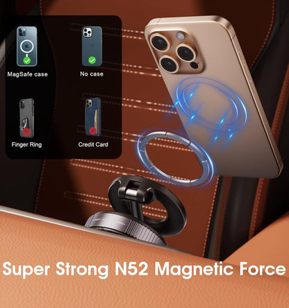 Strong Magnetic Car Phone Holder with Strong Suction Cup