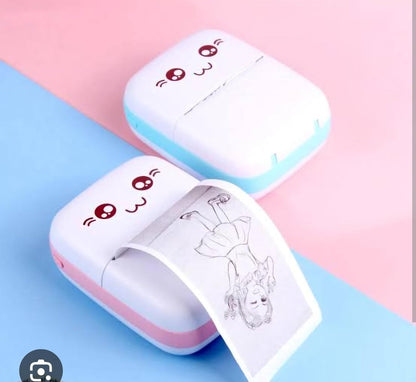 Mini Thermal Printer | Inkless Printer | USB APP Control Inkless Printer | Wireless Mini Pocket Printer for Labels, Stickers, Photos, Bookmarks, Cards.