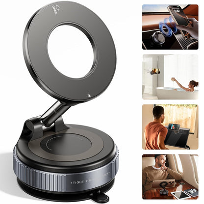 Strong Magnetic Car Phone Holder with Strong Suction Cup