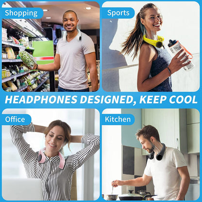 Wizme Portable Neck Hanging Bladless fan For Kids and Adults travelling and kitchen use