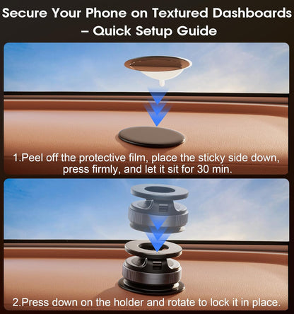 Strong Magnetic Car Phone Holder with Strong Suction Cup